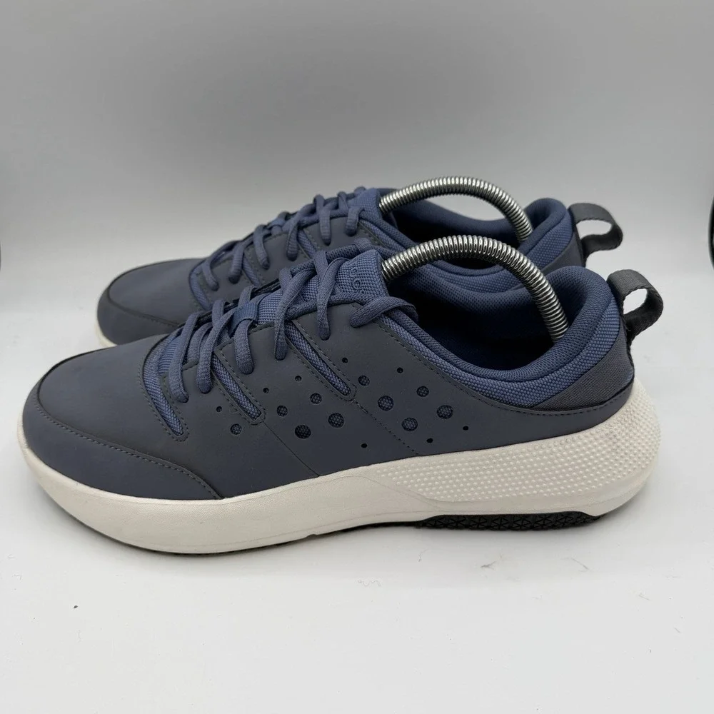 Crocs On the Clock‎ Work Sneakers Mens 11.5 Blue Slip Resistant Shoes 209475